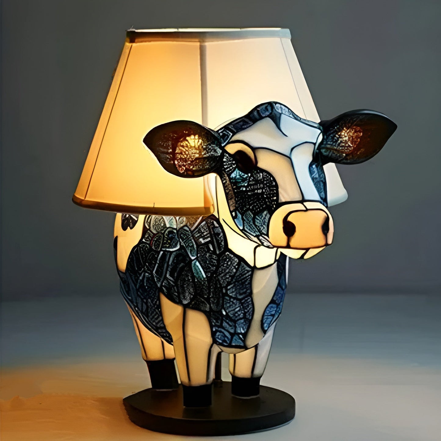Clochette – Lámpara mágica de vaca de vidrio de colores