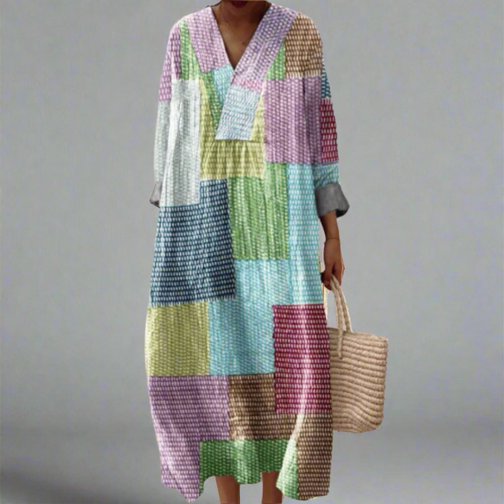 Indiana | Vestido Geométrico Elegante