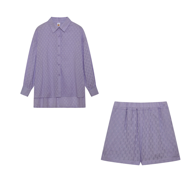 Elizabeth - Conjunto de Camisa y Pantalones Cortos Frescos