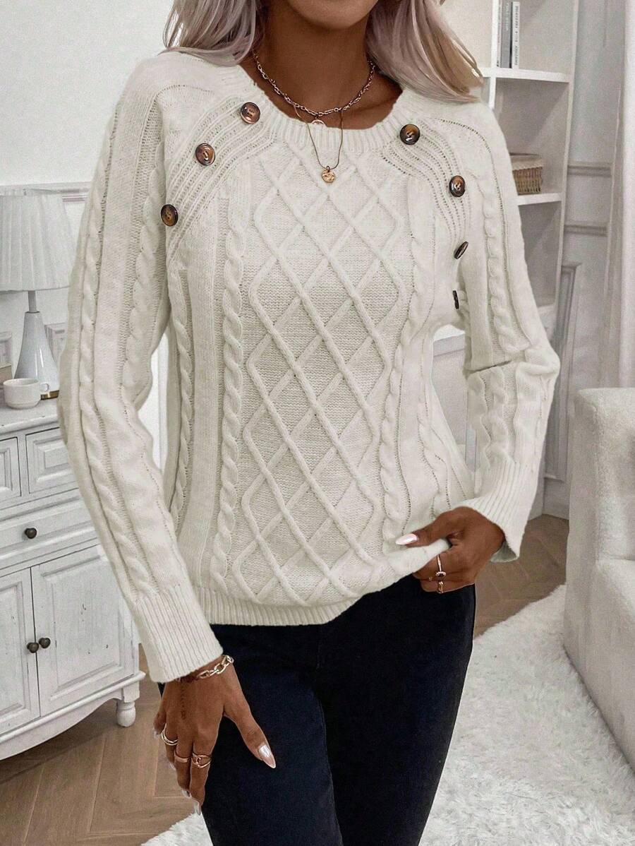 Clara | Jersey de Punto con Botones para Damas