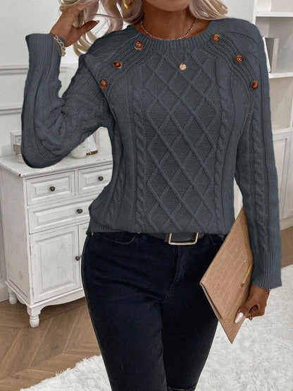 Clara | Jersey de Punto con Botones para Damas