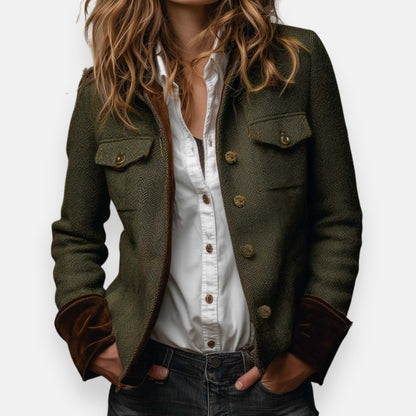 Ava | Chaqueta elegante con detalles en terciopelo