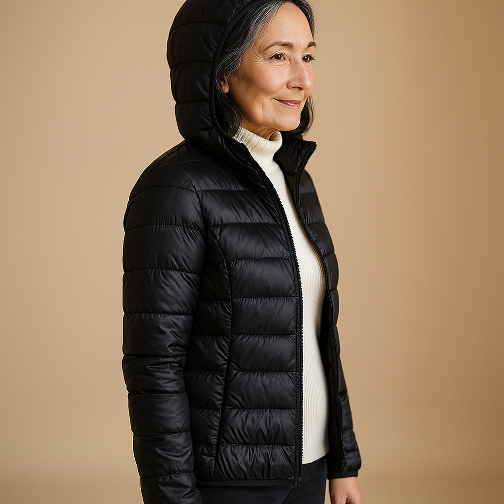 Elisa™ | Chaqueta Puffer con Capucha - Negra