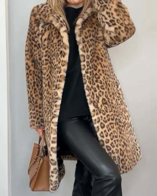 Lysa™ - Abrigo de Leopardo Elegante