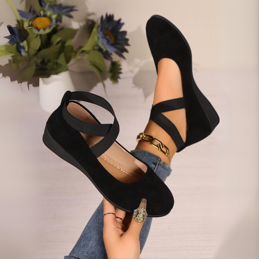 Isabella | Zapatos de Bailarina con Cuña Cerrada