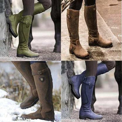 Maya | Botas de equitación de cuero impermeable