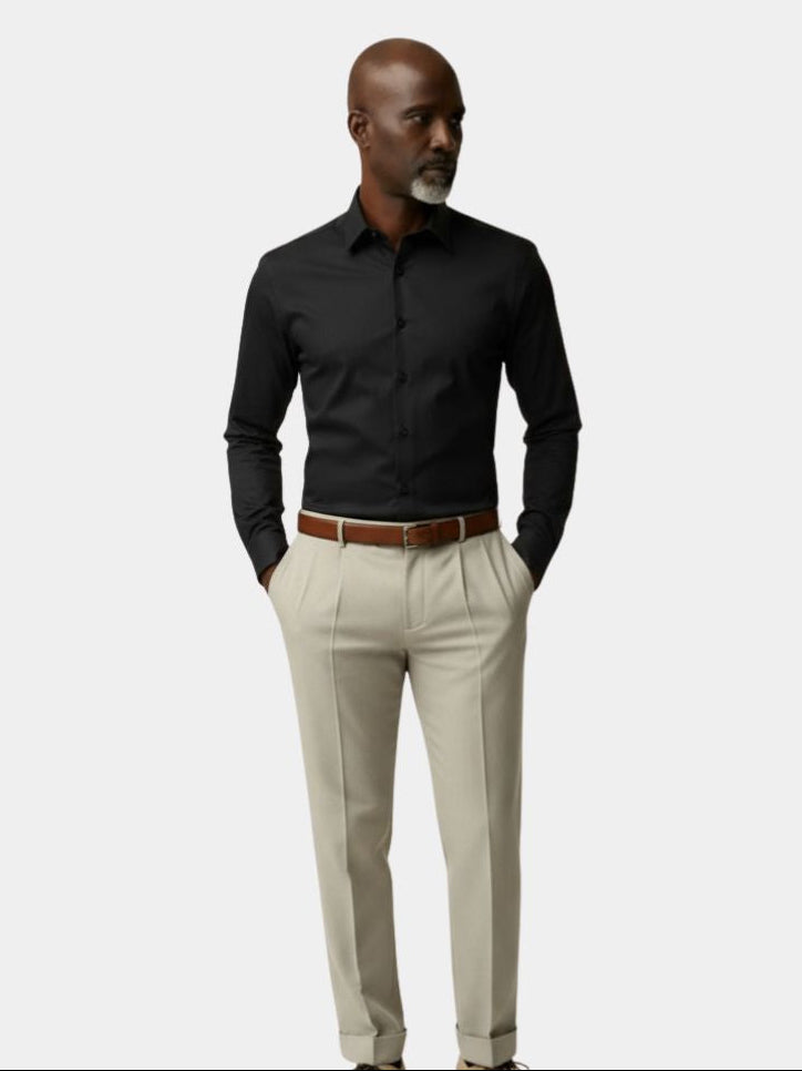 Camisa de Cuello Spearpoint Elegante