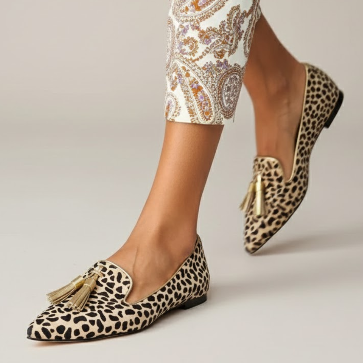 Mocasín de Mujer Leopardo