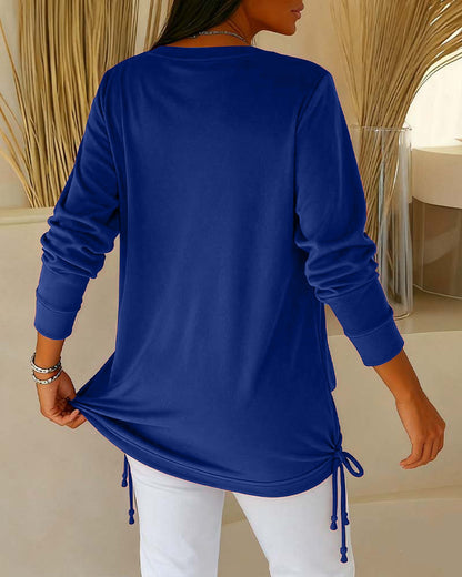 Nari - Efecto Top de Lentejuelas Bicolor Dos en Uno