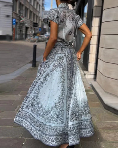 Adele - Conjunto de Dos Piezas con Estampado Boho