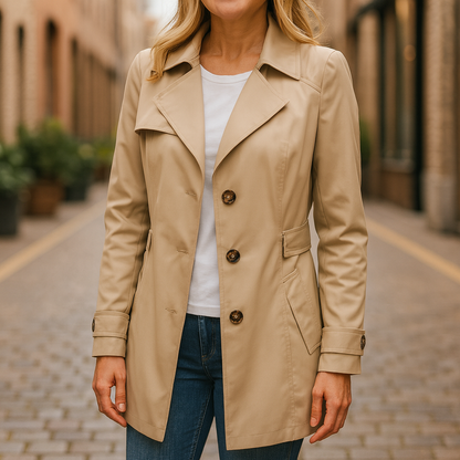 Jamie - Abrigo Trench Elegante de Otoño