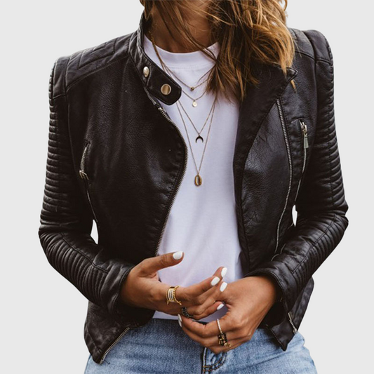 Janet - Chaqueta de Cuero Genuino