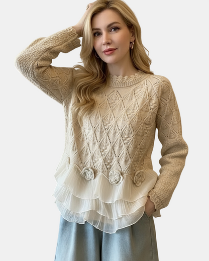 Clara | Jersey de Punto con Volantes