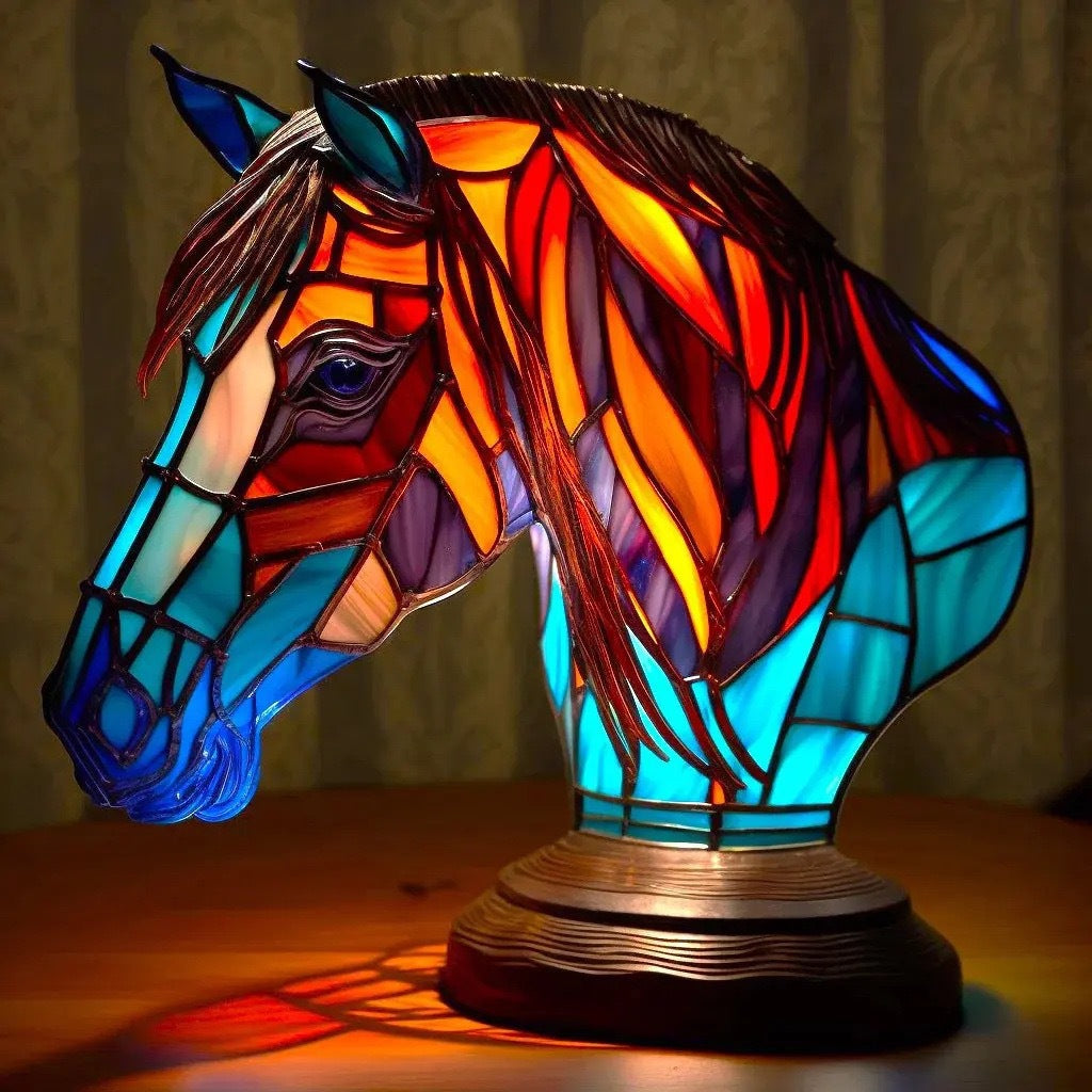 Pupuce – Lámpara de mesa mágica de vidrio de colores
