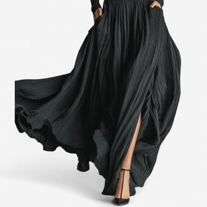 Raquel ║ Vestido maxi de cintura alta