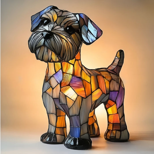 Doudou - Lámpara de perro de vidrio de colores mágicos