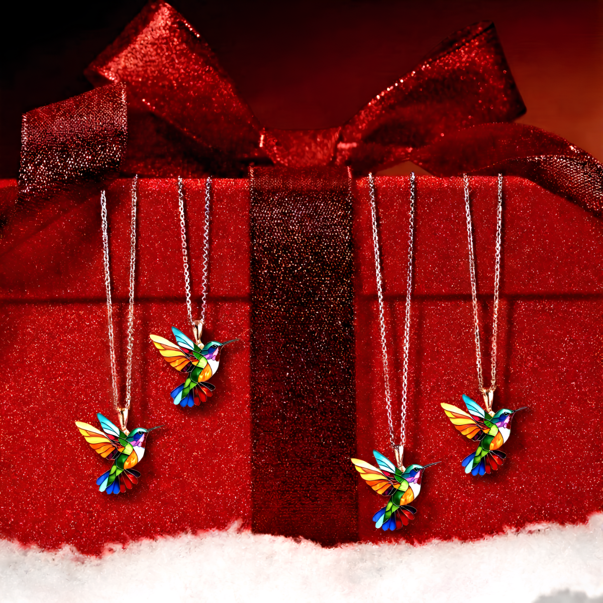 Raquel™ | Pendientes Colibrí y Collar