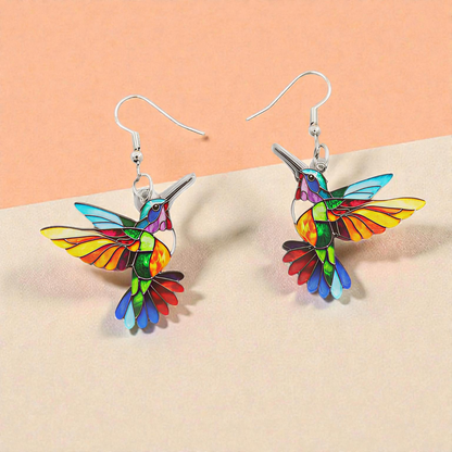 Raquel™ | Pendientes Colibrí y Collar