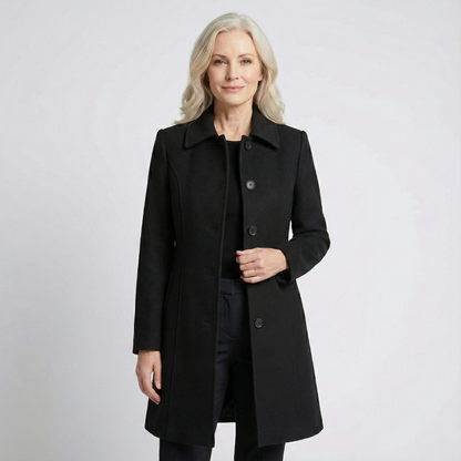 Josephine - Abrigo Trench de Invierno de Un Solo Botón