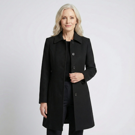 Josephine - Abrigo Trench de Invierno de Un Solo Botón