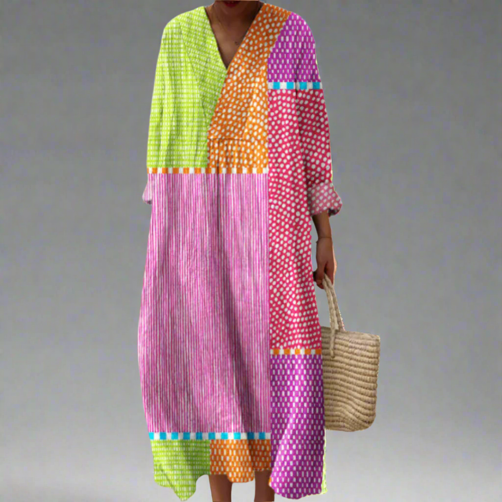 Sienna | Vestido Geométrico Elegante