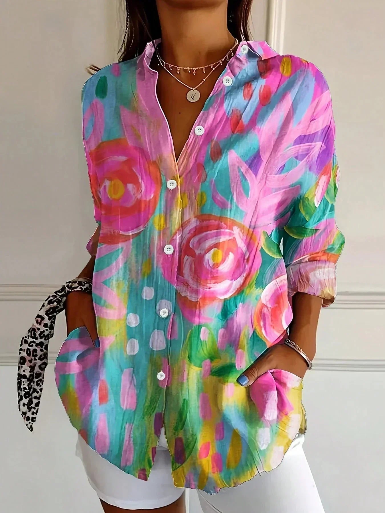 Rina™ | Blusa con estampado colorido