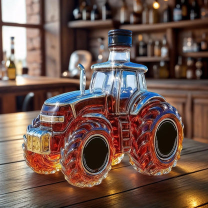 Botella de Whisky en Forma de Tractor