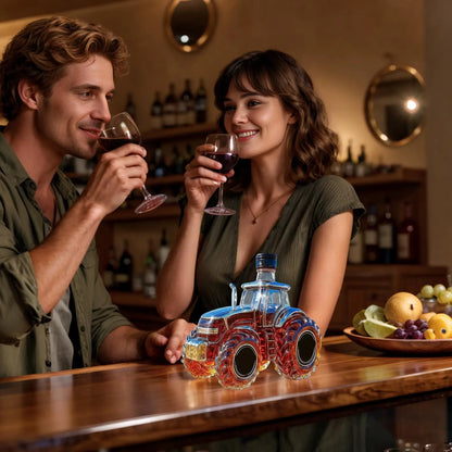 Botella de Whisky en Forma de Tractor