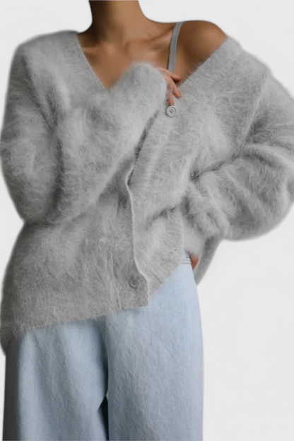 Daniela Cardigan de Mezcla de Cachemira Suave