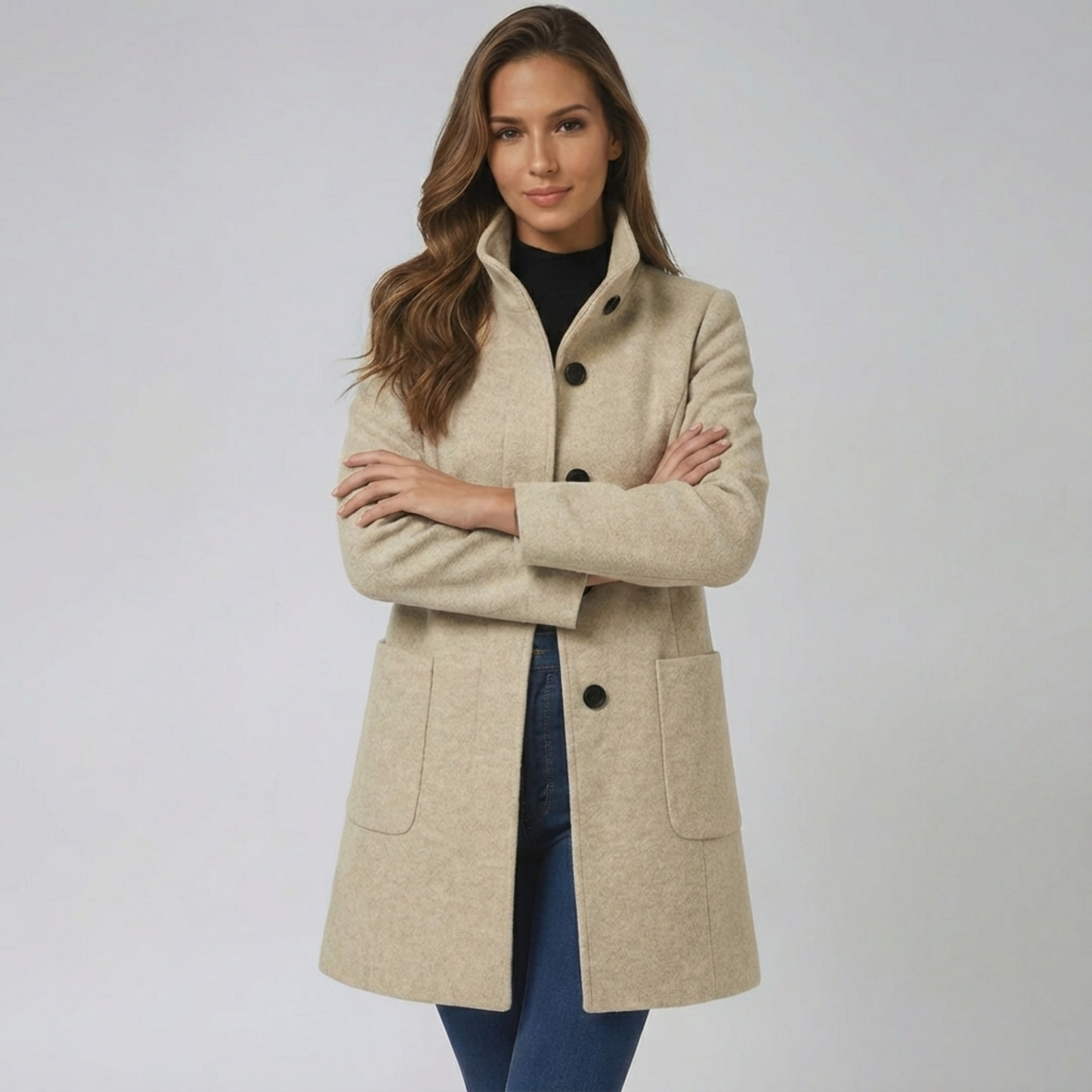 Esther | Abrigo de invierno para mujeres con un botón