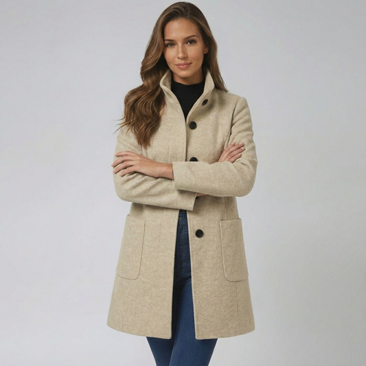 Esther | Abrigo de invierno para mujeres con un botón