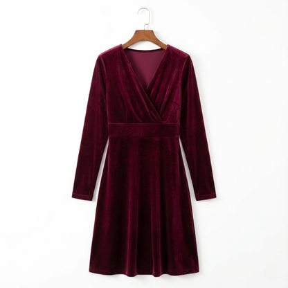 Tina™ | Vestido de Terciopelo Elegante y Cómodo