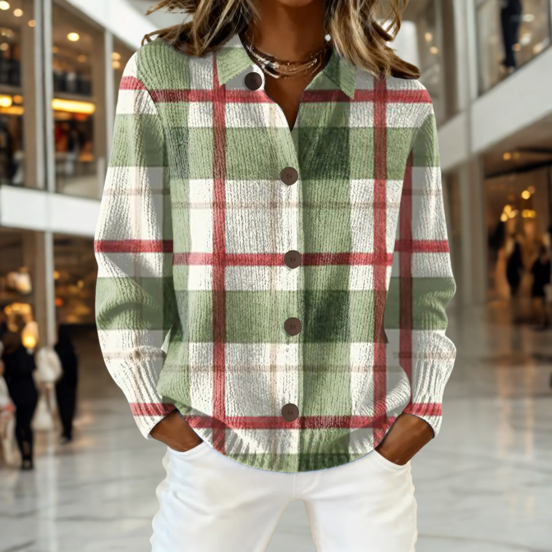 Vivian™ - Cardigan Retro de Tartan