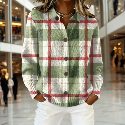 Vivian™ - Cardigan Retro de Tartan