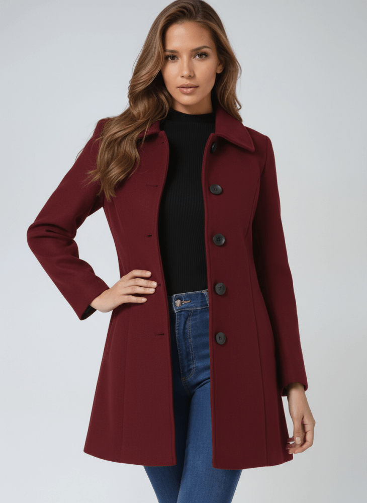 Esther | Abrigo de invierno para mujeres con un botón