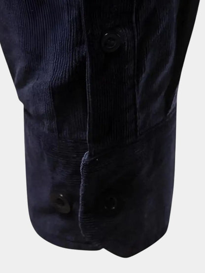 Camisa de Corduroy Casual para Negocios