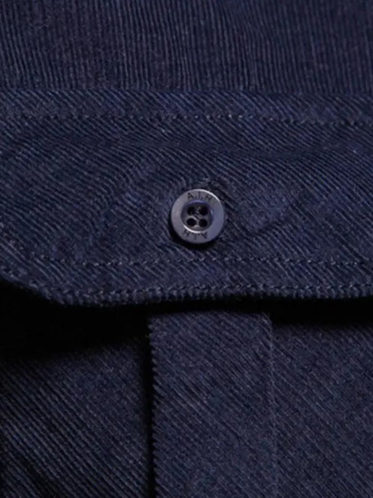 Camisa de Corduroy Casual para Negocios