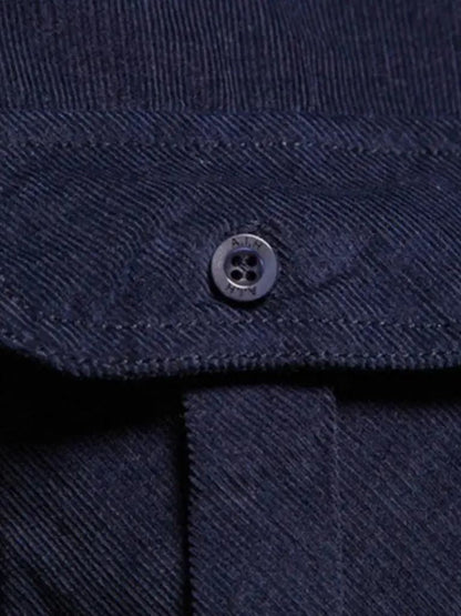 Camisa de Corduroy Casual para Negocios