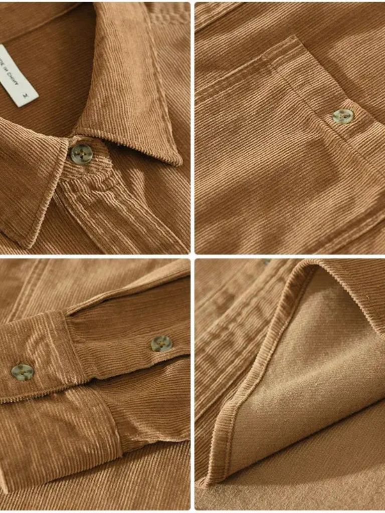 Camisa de Corduroy Casual