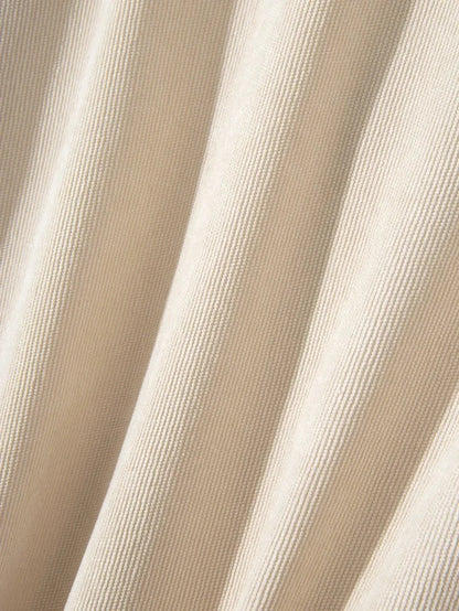 Camisa de Pana Sólida Casual