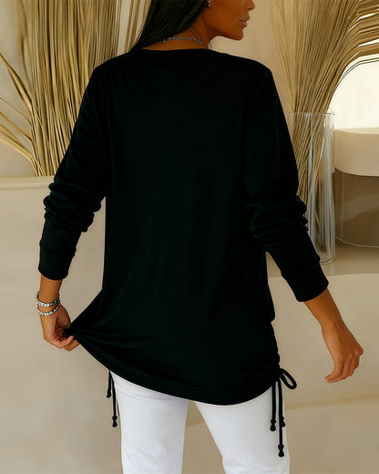 Nari - Efecto Top de Lentejuelas Bicolor Dos en Uno