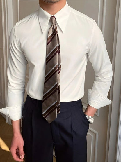 Camisa de Cuello Spearpoint Elegante