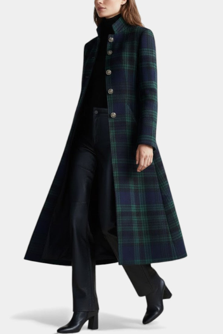 Dolores™ | Abrigo Elegante de Cuadros Atemporal