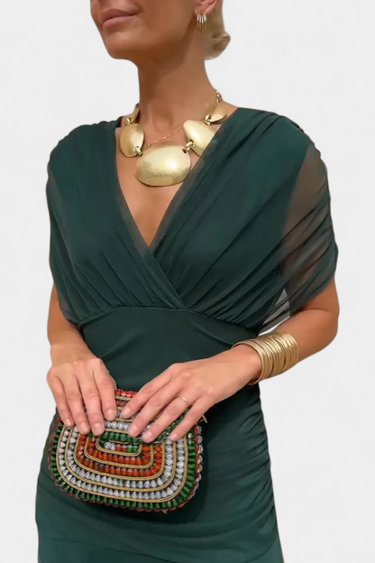 Alondra™ | Vestido Largo Floral con Escote en V