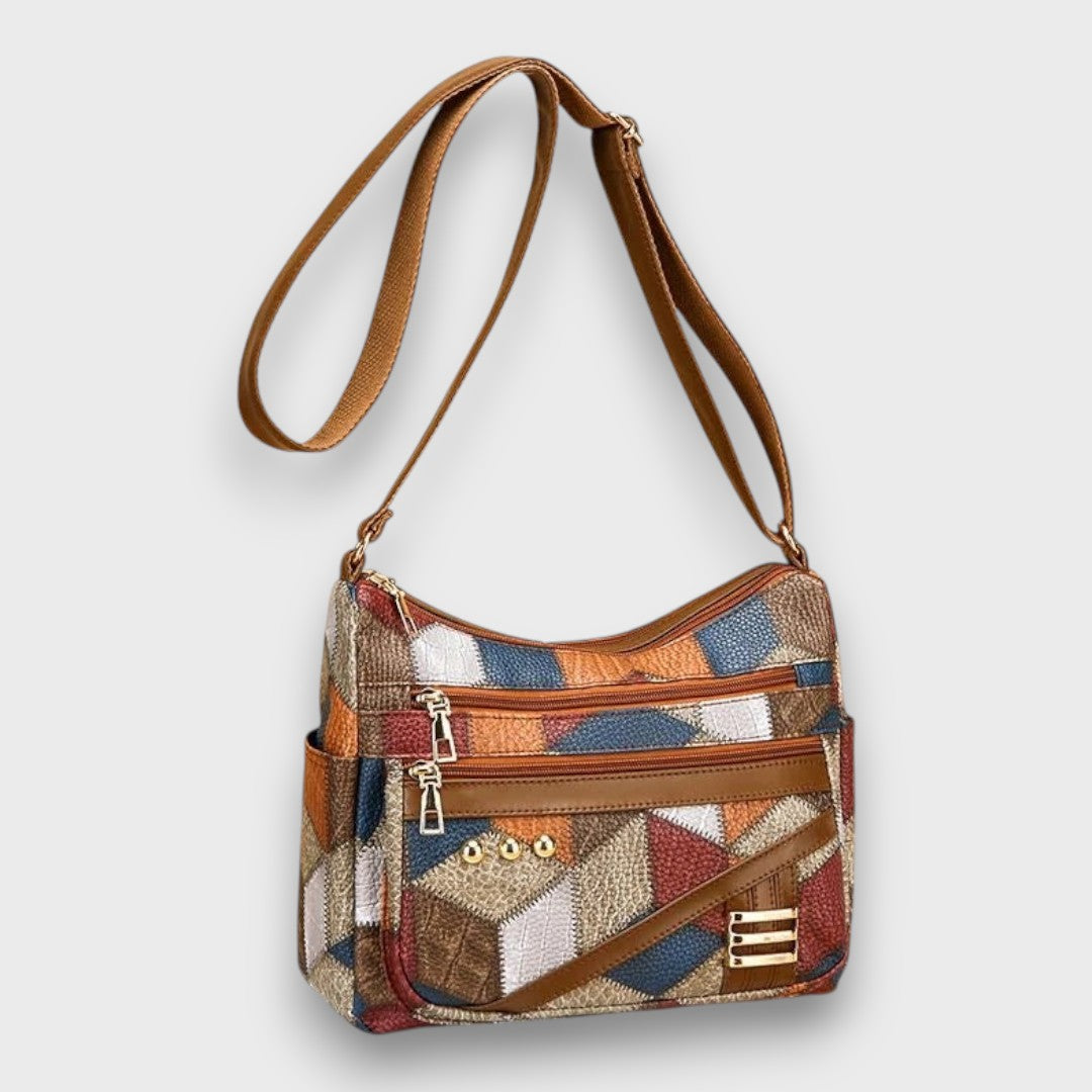 Mirana – Bolso de Hombro de Cuero Patchwork