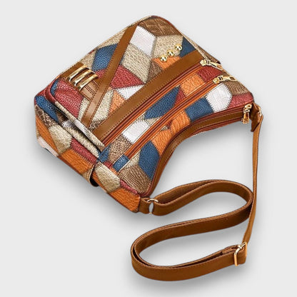 Mirana – Bolso de Hombro de Cuero Patchwork