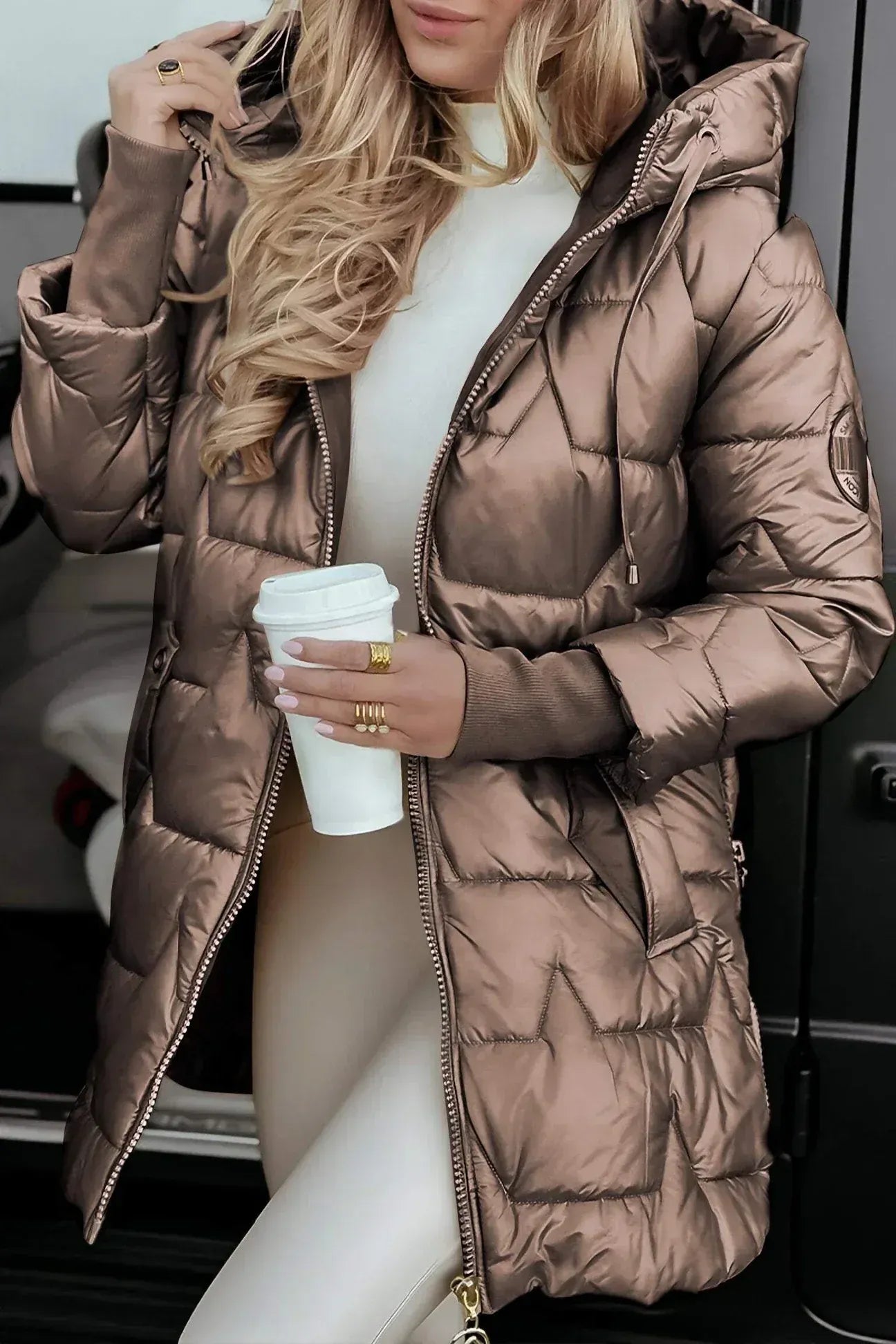 Lidia | Abrigo de invierno con Capucha y Acolchado