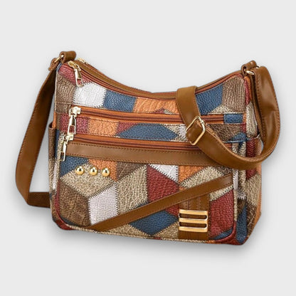 Mirana – Bolso de Hombro de Cuero Patchwork