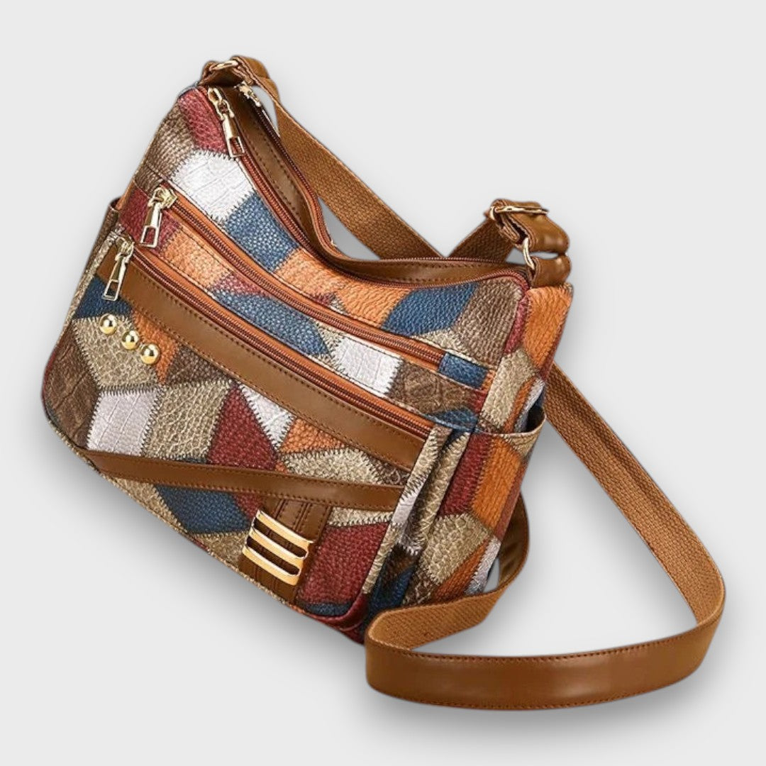Mirana – Bolso de Hombro de Cuero Patchwork
