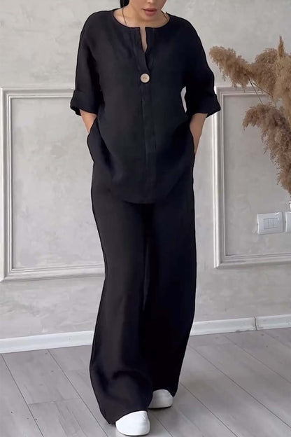 Darla - Conjunto de Lounge de Dos Piezas Relajado